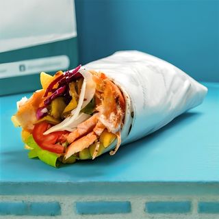 Shaorma de pui - la lipie