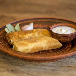 Млинці з куркою та печерицями (200 гр.)