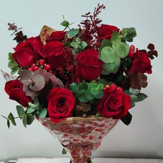 Ramo 12 rosas rojas especial