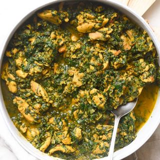 Pollo con Saag (Espinacas)