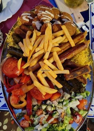 Sham vegan platter