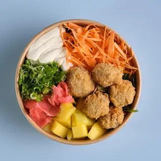 Poke de Bolinho de Salmão 