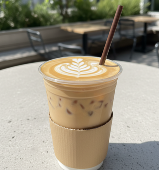 Shell Cafe студено кафе лате