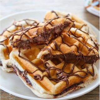 Waffle Con Nutella