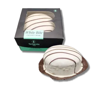 Мини цуреки с крем от кестени - бяла глазура "White Bite" 150г