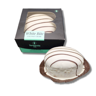 Мини цуреки с крем от кестени - бяла глазура "White Bite" 150г