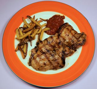 Пилешка пържола от бутче (250г)