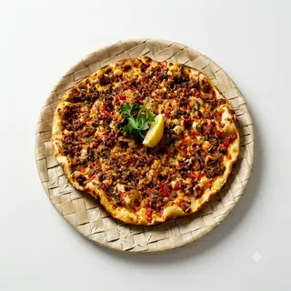 Menú Pizza Turca (Lahmacun) Solo Carne