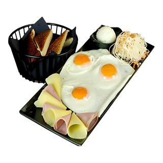 Jaja sa šunkom i sirom