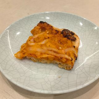 Mini pizza de pollo y cheddar