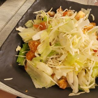 Ensalada de col  - coleslaw- con pollo