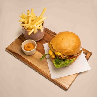 Big Chicken Burger au feu de bois