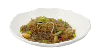 Spaghetti di soia frutti di mare