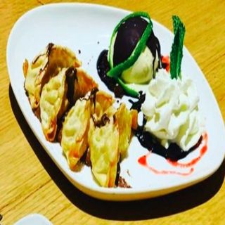 Gyozas De Manzana Con Nutella