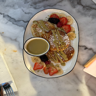 Pancakes de pistacho