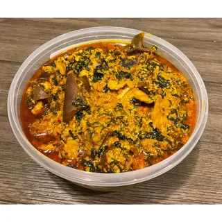 Seafood Egusi + Beef