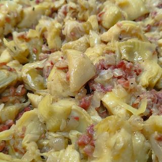 Alcachofas con jamon