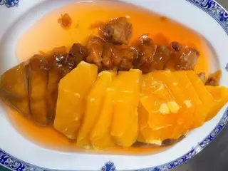 Pato con naranja