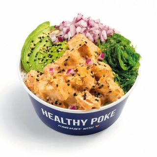 Healthy Flamed Salmon Bowl