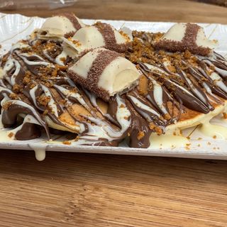 Pan cake kinder bueno white