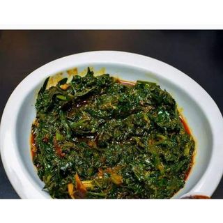 Vegetable soup and swallow