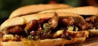 Bocadillo de mollejitas a la  plancha