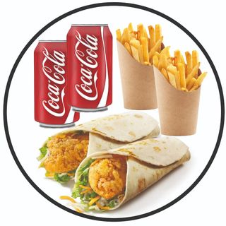 Menú doble Chicken wrap