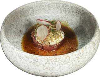 Tartare di tonno e tartufo