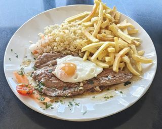 Bitoque de vaca ou porco