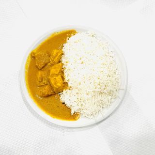 68. Riso bianco con chicken curry