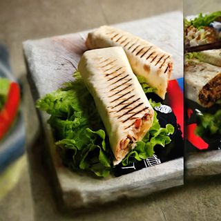 Грил сандвич с вратна пържола (600г)