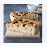 Focaccia With Olives and Peppers