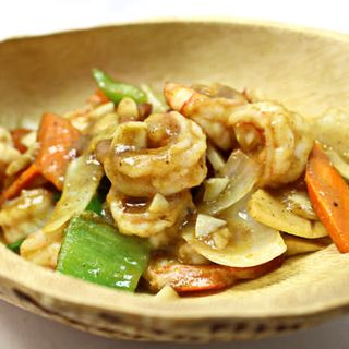 Gambas Con Curry Thai