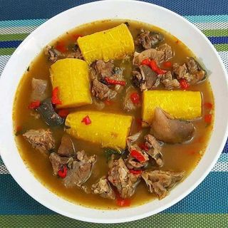 Unripe Plantain And Pepper Soup