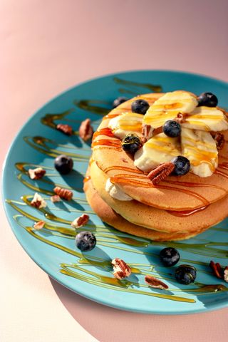 Завтрак Blueberry&Banana Pancakes