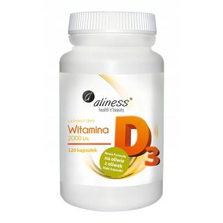 Witamina D3 2000IU 120 kapsułek Aliness