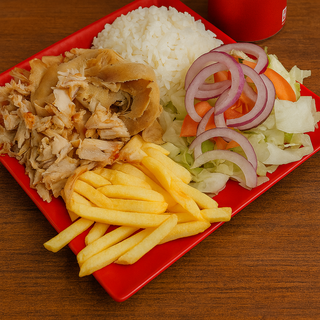 Sultán Completo: arroz, patata y ensalada 