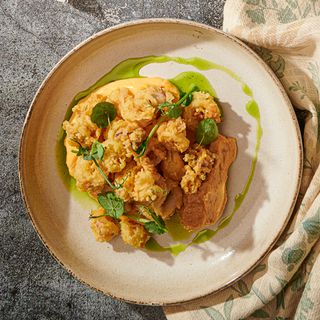 Хрупкави калмари Айоли с хумус Италияно (280г)