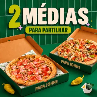 2 Pizzas Médias