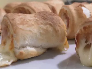 Pizzabułki ser, kurczak, szpinak