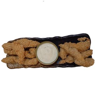 Пилешки хапки със сусам