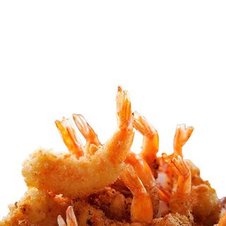 312 Gamberi gamberi fritti con salsa agro piccante