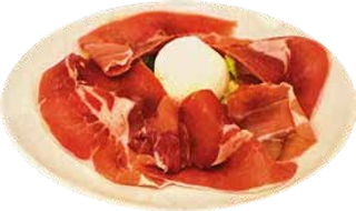 Prosciutto crudo con mozzarella di bufala campana D.O.P.
