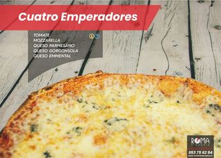 Pizza Cuatro Emperadores Familiar (45 Cm.)