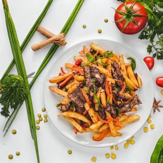 Фри с мясом