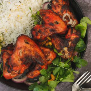 Menú medio pollo asado 2