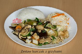 Kurczak z grzybami Mun zestaw