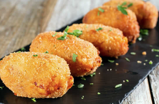 Croquetas De Setas Y Ajos Tiernos (Vegano)
