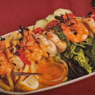 Espetada Lulas c/Gambas