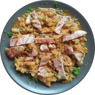 Varza calita cu afumatura